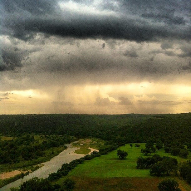 “Rain on the Brazos” (FRAMED in Silver Floater frame)