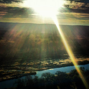 “Brazos River Morning” (FRAMED in Silver Floater frame)