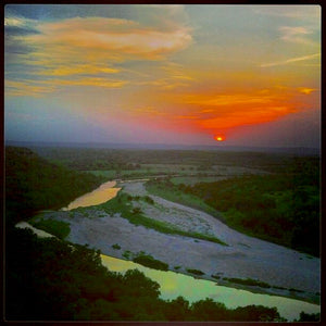 “Texas River Song” (FRAMED in Black floater frame)